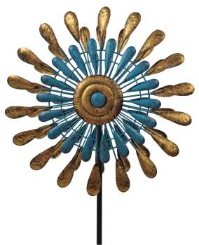 Preview: Elegantes Windrad – Kunstvolles Design aus Metall für Ihren Garten